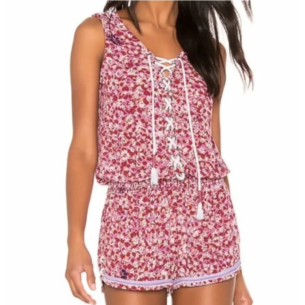 NWT POUPETTE ST BARTH Lucy Jumpsuit Romper Purple Fantasy S - Picture 10 of 10